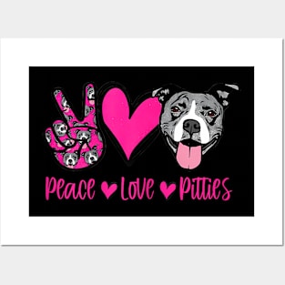 Pit Bull Lives Matter Pittie Puppy Dog Mom Ladies Pitbull Posters and Art